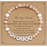 HUTIMY Gift for Nana from Grandson Grandkids Bride Grandmother Worlds Best Nana Ever Bracelet