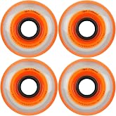 Labeda Millenium Inline Skate Wheels (Orange, 72mm)