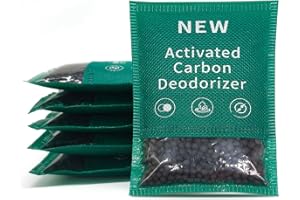 YouniDint 6 Pack New Type Activated Charcoal Odor Absorber,Refrigerator Deodorizer,Trash Can Deodorizer,Odor Eliminator for Home,Pet,Car,60g/Pack