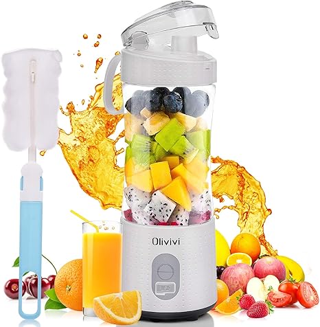 Amazon Co Jp ミキサー ジューサー ブレンダー スムージー 離乳食 野菜 青汁 手作りフルーツジュース 小型 Usb充電式 ホーム キッチン