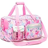 Duffle Bag for Kids Travel Bag for Girls Dance Bags for Kids Overnight Bags for Teen Girls with Shoe Compartment