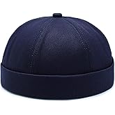XYIYI Cotton Brimless Docker Cap Adjustable Street Casual Sailor Cap Skullcap Beanie Hat