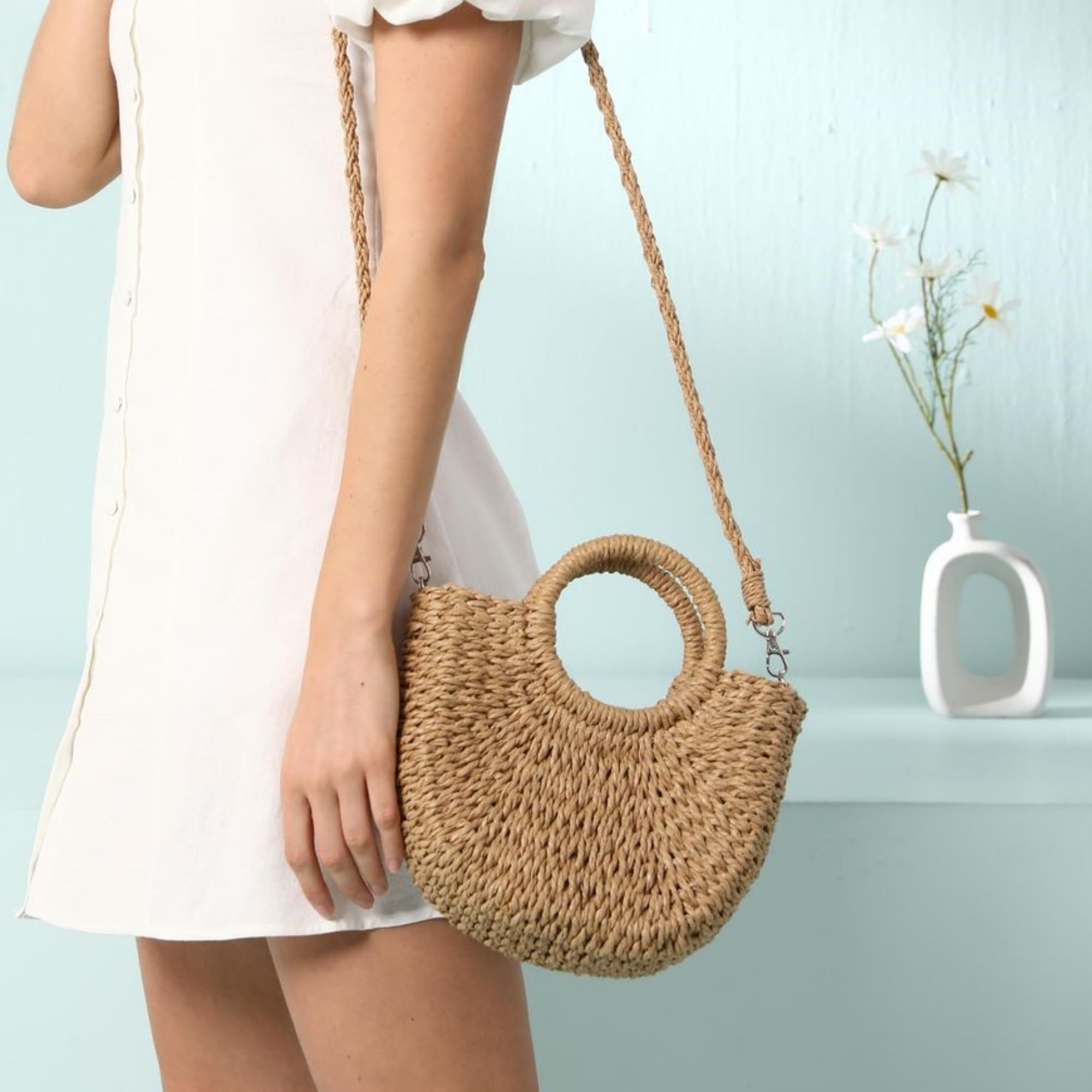 Straw Beach Bag