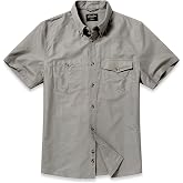 CHRONOLINE Mens Casual Workwear Shirt Short Sleeve Oxford Cotton Utility Button Down