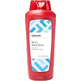 Amazon Brand - Solimo Men's Body Wash, Fresh Scent, 18 fl oz