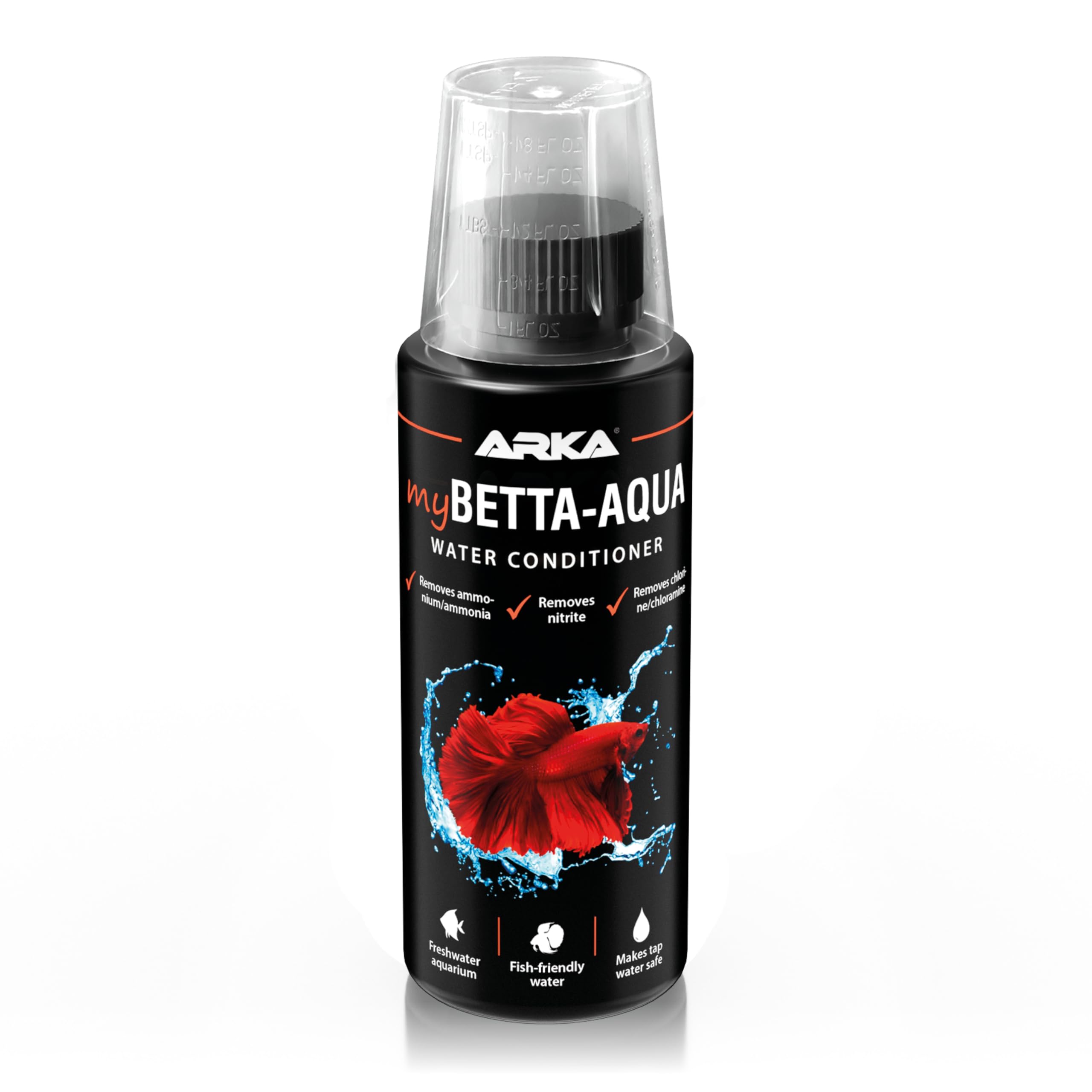 ARKA - myBETTA-Aqua – 118 ml – Water Conditioner for Betta Fish Aquariums, Provides Fighting Fish Appropriate Water in Freshwater Aquariums