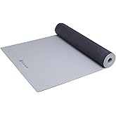 Athletic Yoga Gaiam Athletic Yoga Series dynaMAT Xtra-Wide Mat, Black/Gray, 5mm
