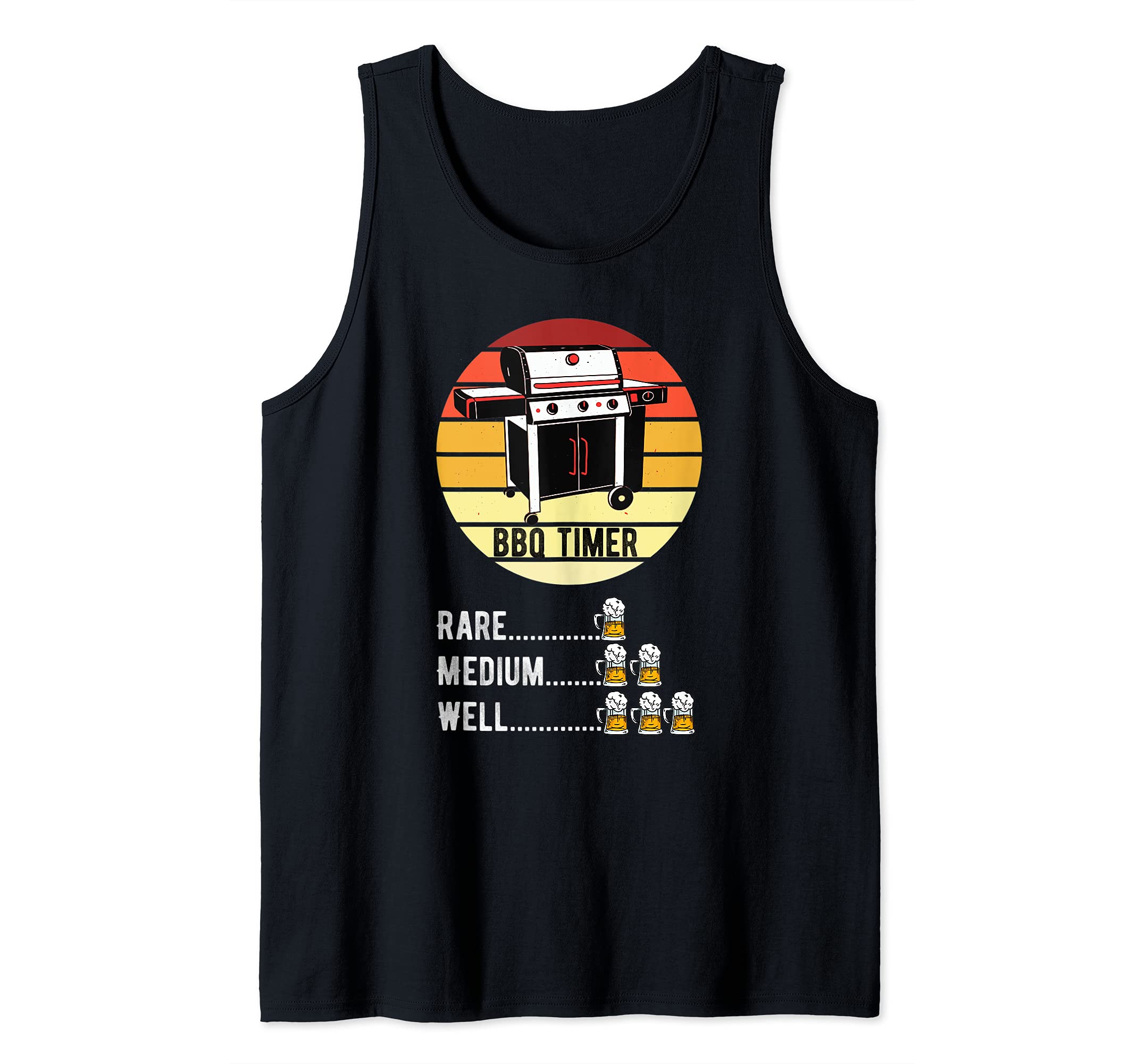 BBQ Timer Barbecue Grill Grilling Funny Tank Top