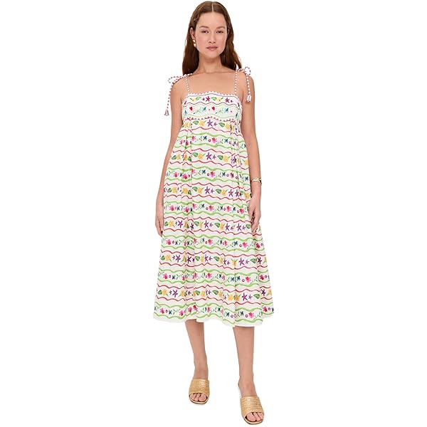 womens midi linen dress Navy Blue Cotton Linen Paneled A-Line Midi Dress 60