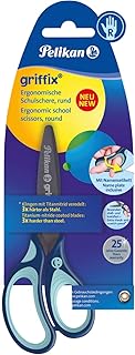 Pelikan 803502 griffix Schulschere, Blau, für Rechtshänder
