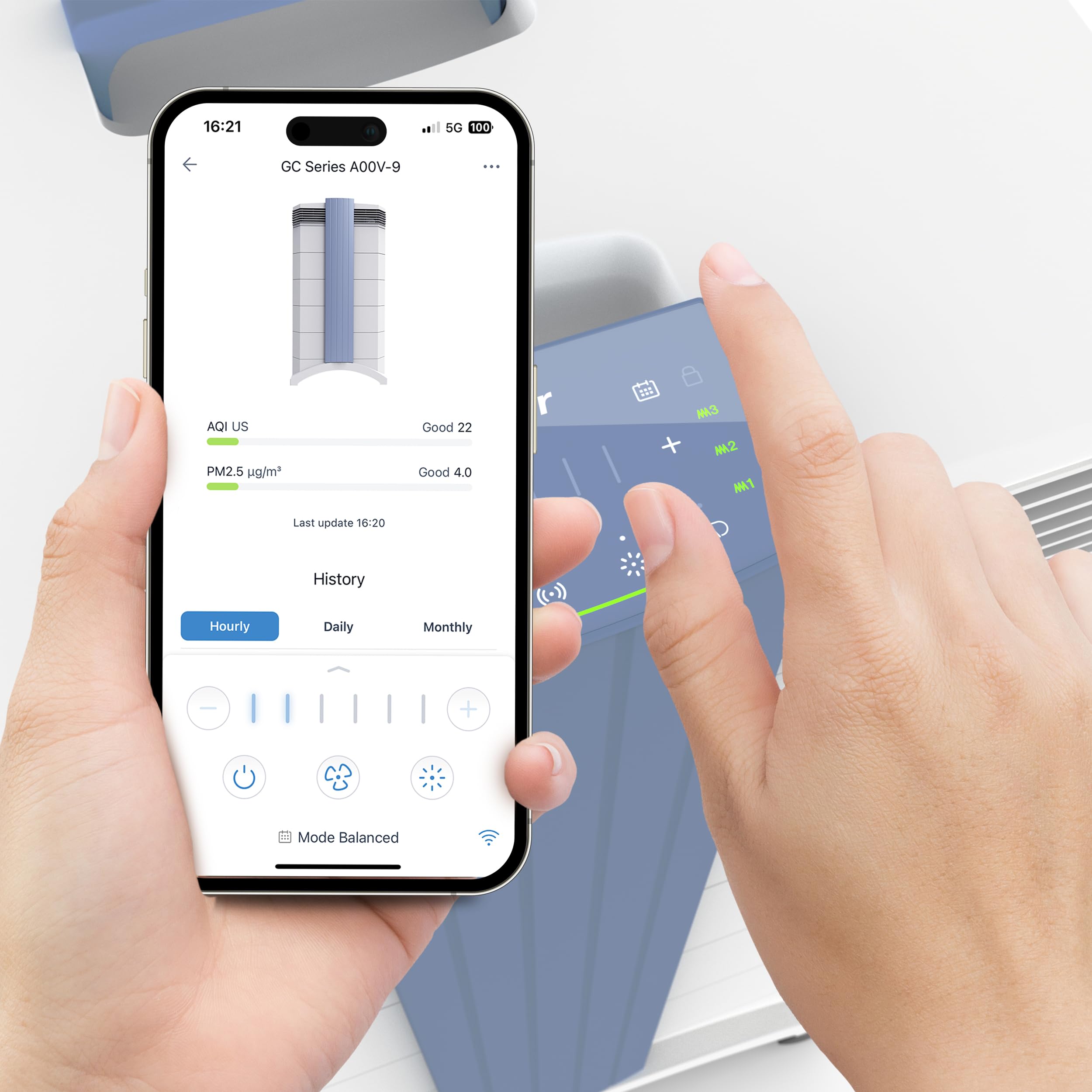 IQAir GC MultiGas XE Air Purifier – Smart MultiGas Filtration for Rooms up to 1125 sq ft - Chemicals, Odors, VOCs, and Particles, Swiss Made, WiFi Enabled
