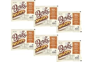 Berks Beef and Pork Grill Hot Dogs Value Pack, 8 per Pack (Pack of 6), Gluten-free