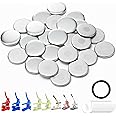 Nice2Have 25 Sets of Fridge Magnet Button Parts 58mm (2.25 inch) - Button Maker Supplies for Button Maker Machine