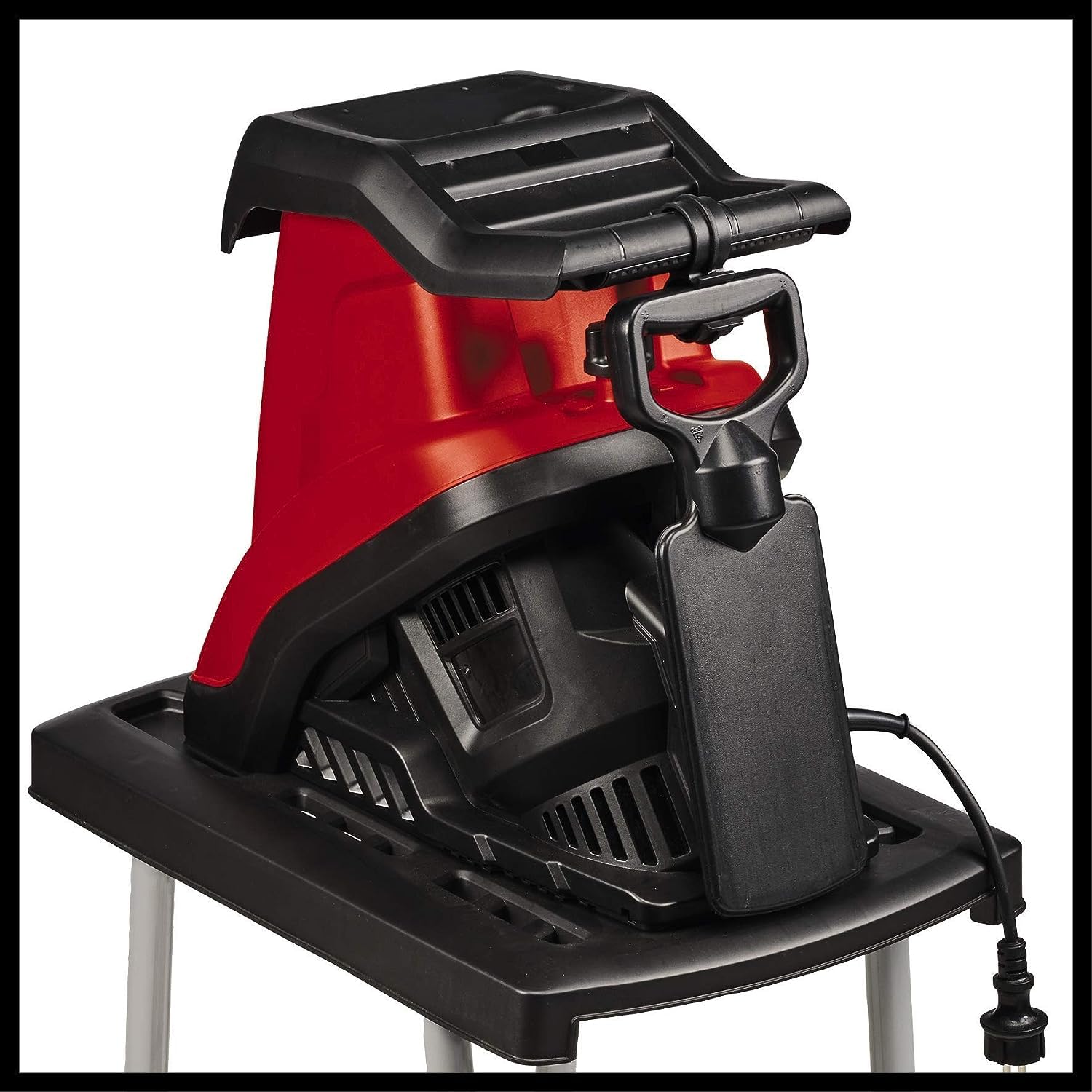 Einhell Elektro-Messerhäcksler GC-KS 2540 CB (2.500 W, Max. 40 Mm Aststärke, 2 Wendemesser Aus Stahl, 55 L Fangbox, Transportgriff, Stopfer) 4