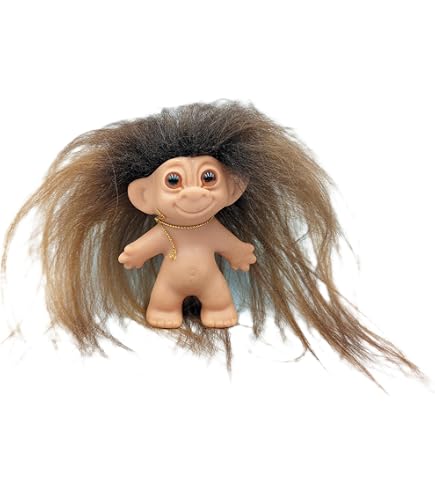 Amazon.com: Troll Doll Russ Orange Hair Vintage Retro 5 inch