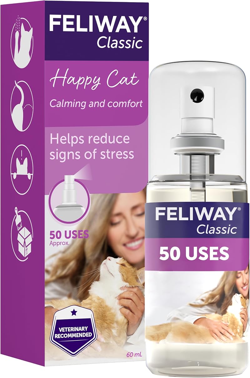 Feliway Classic Cat Calming Odourless Spray 60ml - Veterinary Suggested