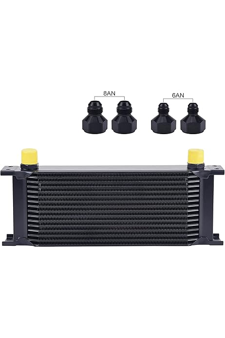 12" DUAL PASS FINNED ANODIZED ALUMINUM TRANSMISSION HEAT SINK - King