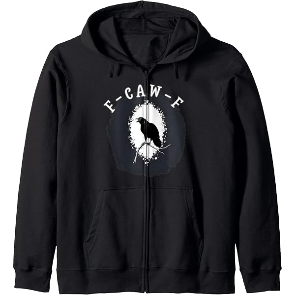 Maglietta Black Crow, F-Caw-F divertente uccellino nero luna Maglietta Black Crow, F-Caw-F divertente uccellino nero luna