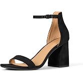 Amazon Essentials Women's Ankle Strap Block Heel Nola Sandals