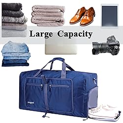 Woogwin Travel Duffel Bag Large Foldable Waterproof