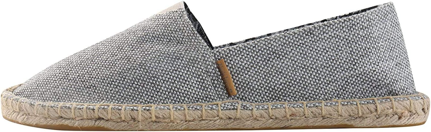 Alexis LeroyMen's Fashion Casual Canvas Slip on Flat Espadrilles