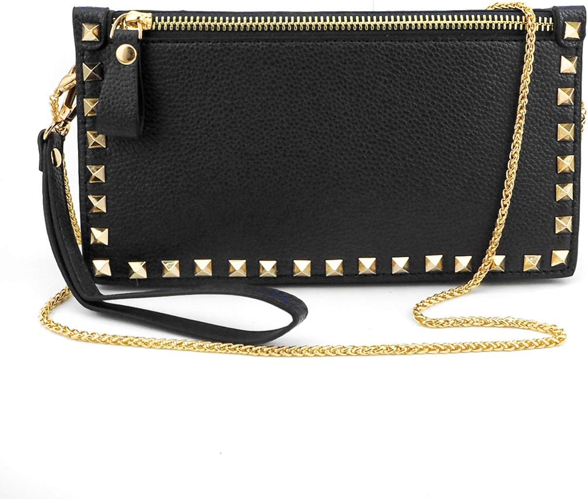 Jieway Women Clutch Bags Purse Rivets Handbags, Evening Bags Crossbody Bag
