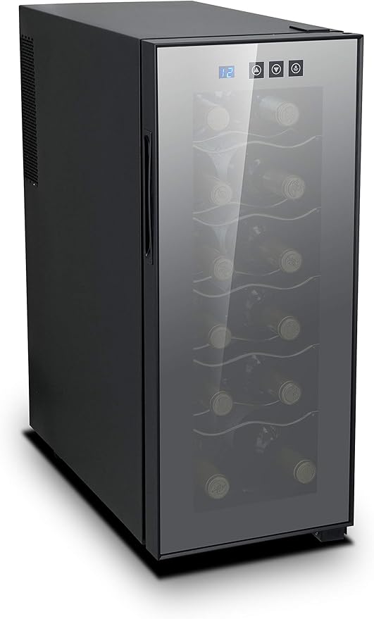 Cave à vin 12 bouteilles 33 litres Système de refroidissement semi