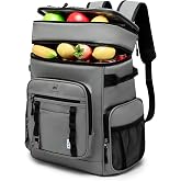 NOL 32L Insulated Backpack Cooler Double Layer | Leakproof 57-Can Cooler Backpack for Camping Hiking Fishing, Waterproof, Adjustable Straps