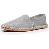 Altxic Men's Closed Toe Comfortable Canvas Slip on Flat Espadrilles