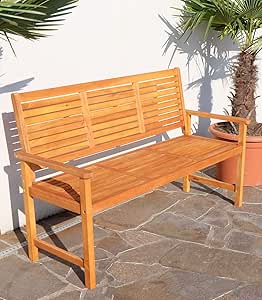 Diseño Banco de jardín parque banco de 3 plazas banco Muebles de Jardín