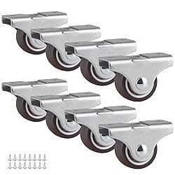 Skelang 8-Pack Rigid Caster 1", Low Profile Caster