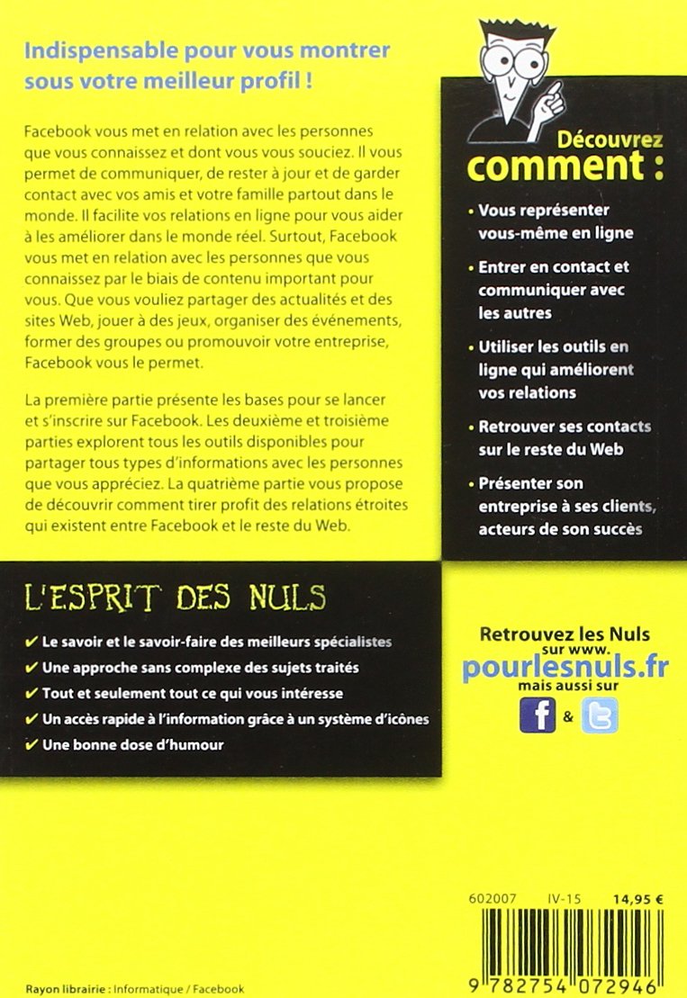 Téléchargement gratuit Images Amazon In Buy Facebook Troisieme Edition Poche Pour Les Nuls Book le plus cool salutations