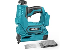 MtiolHig Cordless Brad Nailer Compatible with Makita 18V Lithium-Ion Battery, Powered Electric Nail Gun, Brushless Motor, 2 M