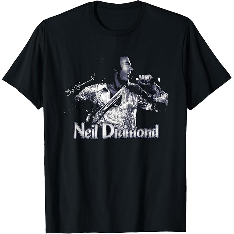T-shirt Neil Diamond World Tour 2008 - Taille 2XL - Lettres En Relief - Occasion Très Bon état