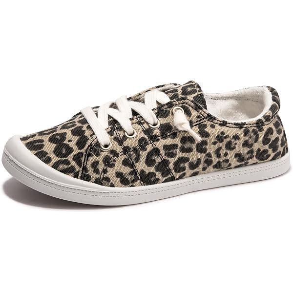 Cull4U Women's Leopard Slip-On Trainer Shoes - Size 11, Casual & Comfy