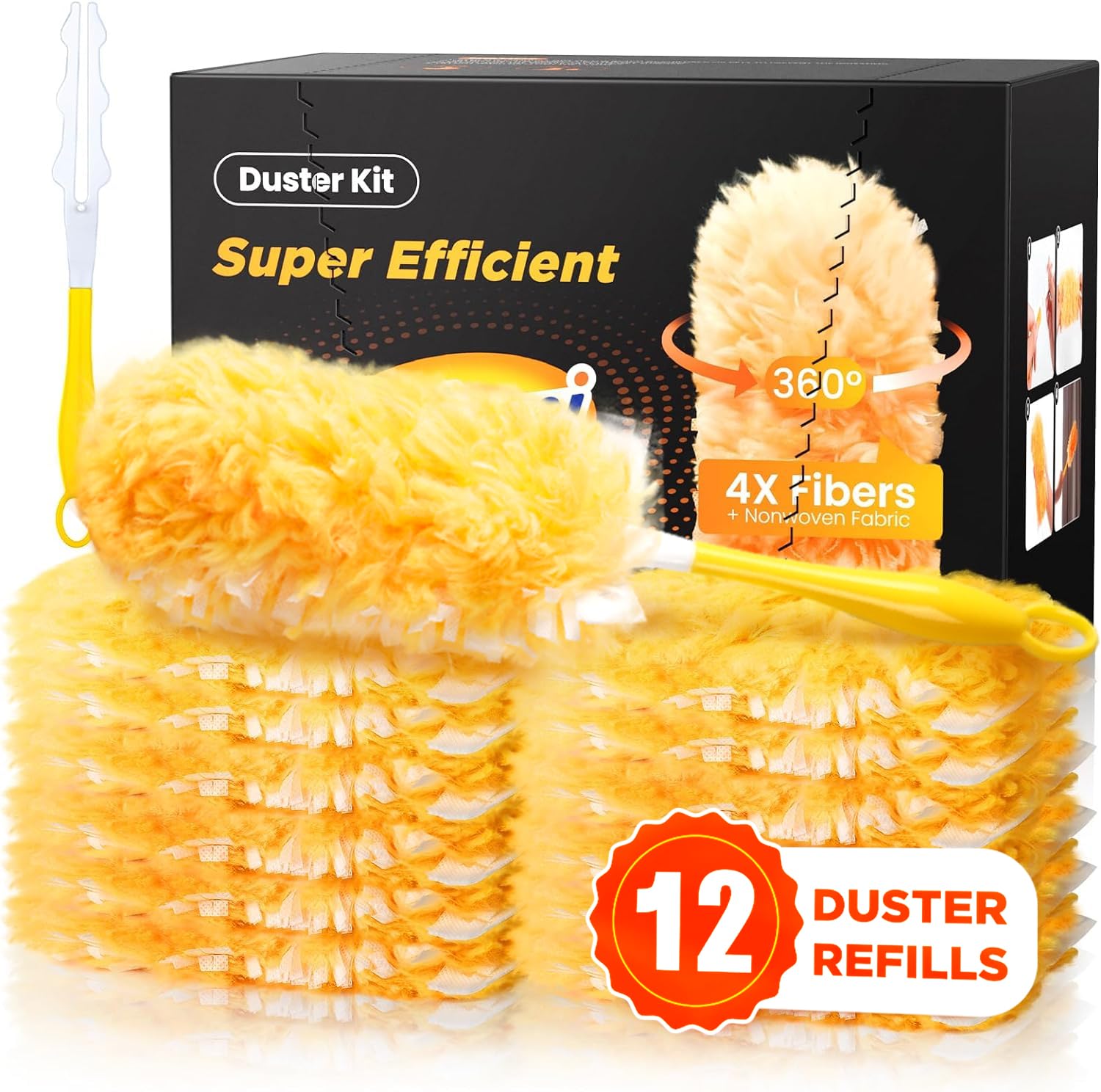 Heavy Duty Duster Refills for Swiffer Duster, 12