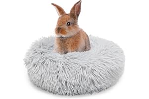 wrkfree Bunny Bed Rabbit Hideout Large Soft & Comfortable Small Animal Bedding Cozy Bed Mat Warm Hideaway Cage Accessories fo