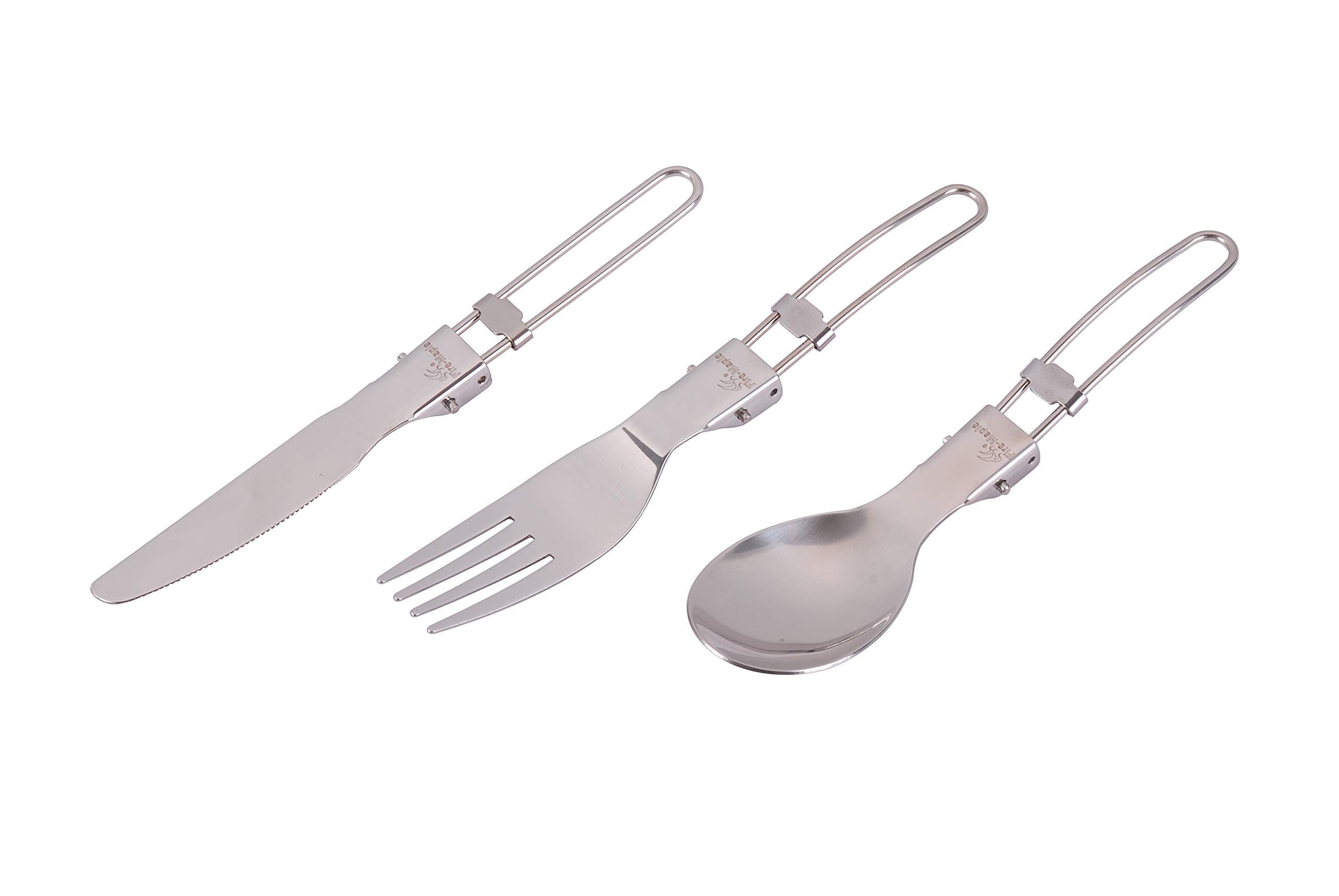 Fire-Maple folding stainless steel cutlery set consisting of spoon, fork and knife, FMT-803