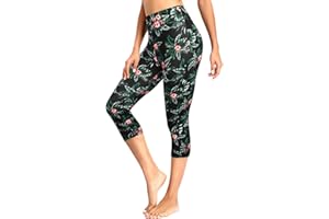 Pinup Fashion Swim Pants Women - Swimming Capris High Waisted Swimsuit Leggings UV Swimwear Tights