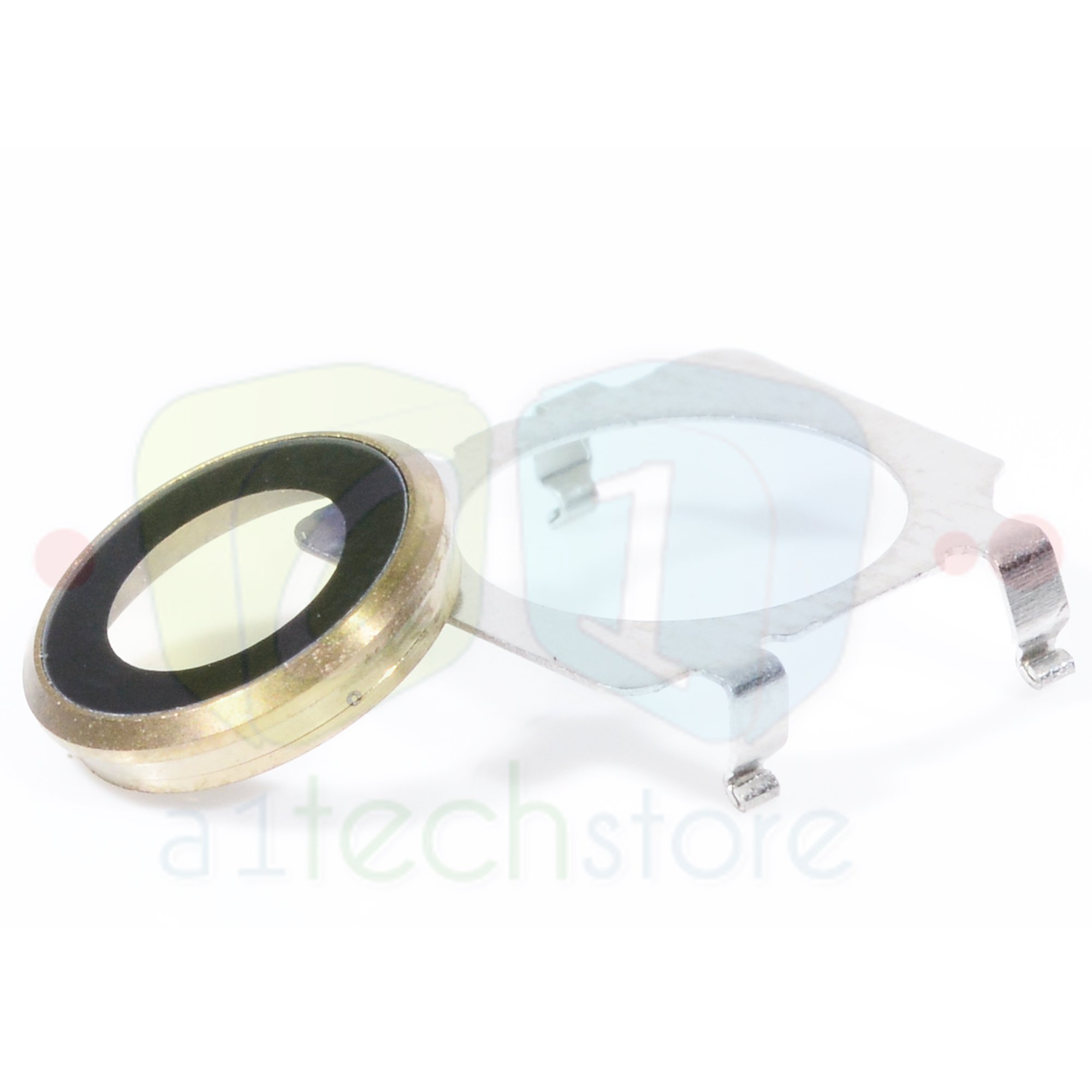 A1techstore Original Replacement For iPhone 6 Plus and 6S Plus 5.5" Genuine Rear Camera Lens Cover Gold Glass part + Bracket