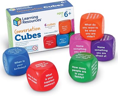 Learning Resources Conversation Cubes Brand 6 Foam Cubes Social Emotional