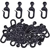 Amazon.com: AONEAR 36 Pack Plastic Hooks for Gazebo Curtains and ...