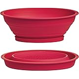 Prepworks by Progressive Collapsible Mini Colander, Red - 3.5 Cup Capacity (CC-60)
