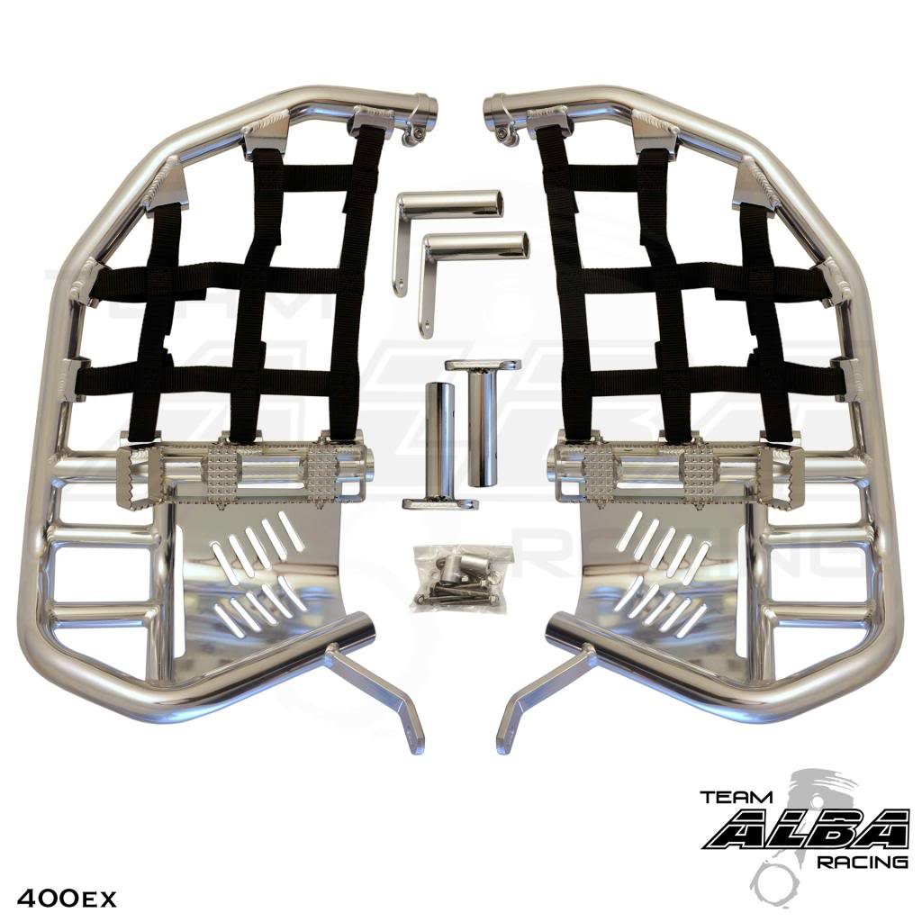 Motorcycle & ATV 19992014 TRX 400EX SPORTRAX Propeg Nerf Bars Silver