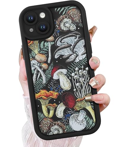 IPhone 14 Pro Cottagecore Mushroom Flower Hippie 60s 70s Aesthetic Style Case - View #9
