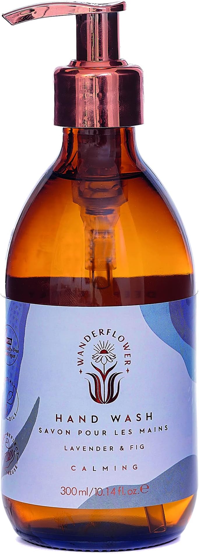 Wanderflower Hand Wash 300ml Essential Oils Calming Lavender & Fig