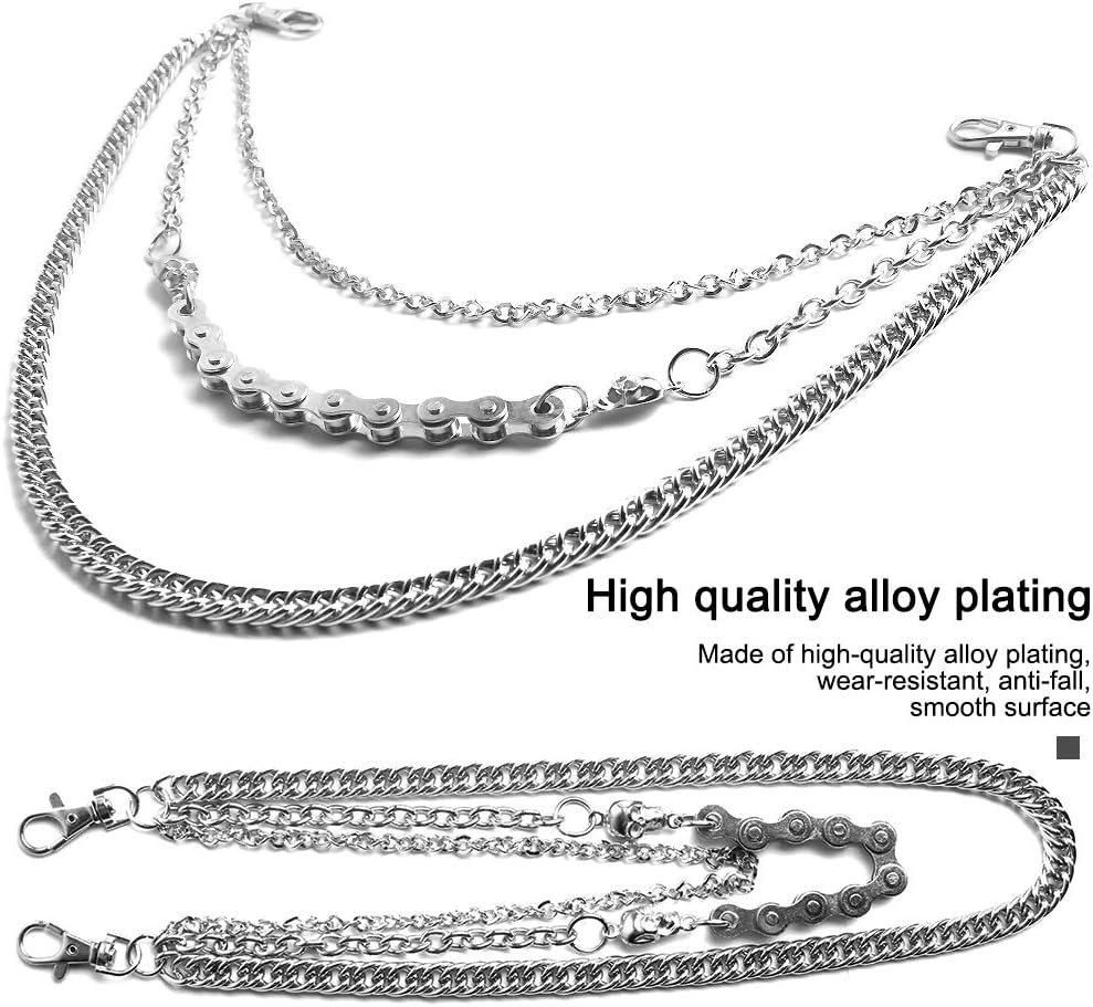 StillCool Wallet Chain, Punk Rock Style Keychain Suitable For Belt Loop, Purse Handbag Strap, Keys, Wallet and Traveling