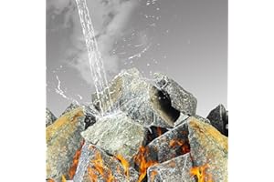 Sauna Rocks, RTOVZON Sauna Stone Pure Natural Lava Rock for Steam Sauna, 36 LBS Per Box Sauna Heater Rocks, Stones for Sauna Heater, Gray