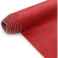 Suede Headliner Fabric with Foam Backing Material - Automotive/Home Micro-Suede Headliner Flame Retardant Fabric for Car Replacement/Repair/DIY (Red 96 * 60 Inch)
