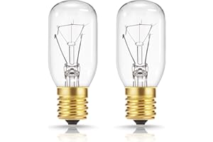 DORESshop Appliance Bulb, 40W Microwave Light Bulbs Under Hood, T8 E17 Stove Light Bulbs Under Hood, Under Microwave Light Bulb, Refrigerator Light Bulb, Lava Lamp Light Bulb, Oven Light Bulb, 2 Pack